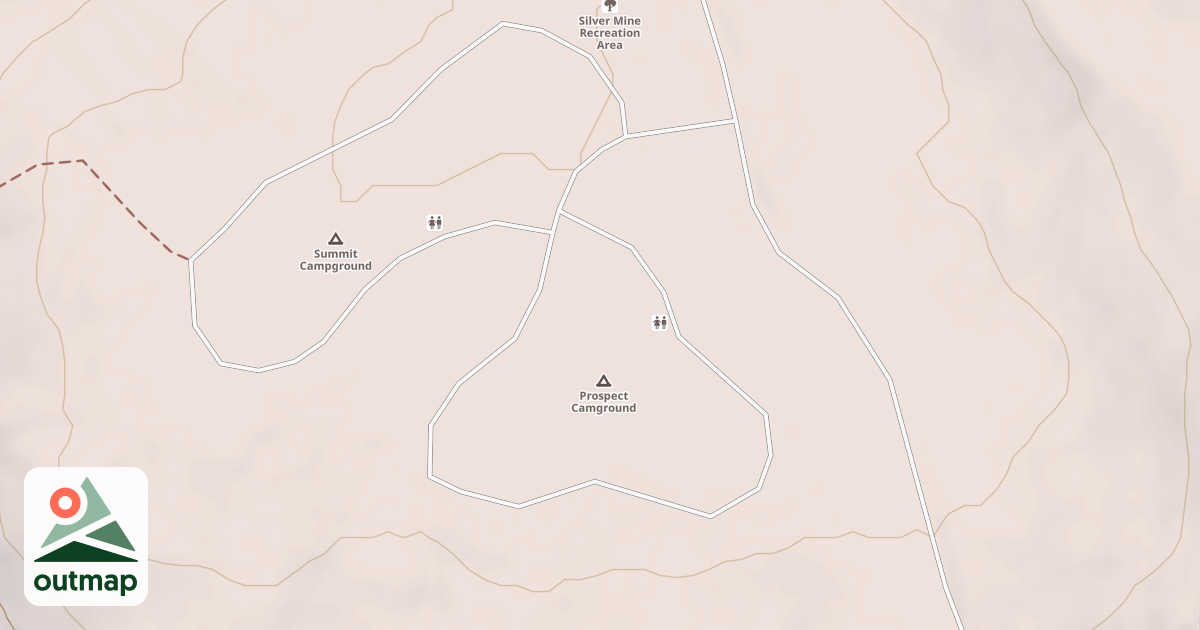 Map of SILVER MINES REC AREA SPUR A