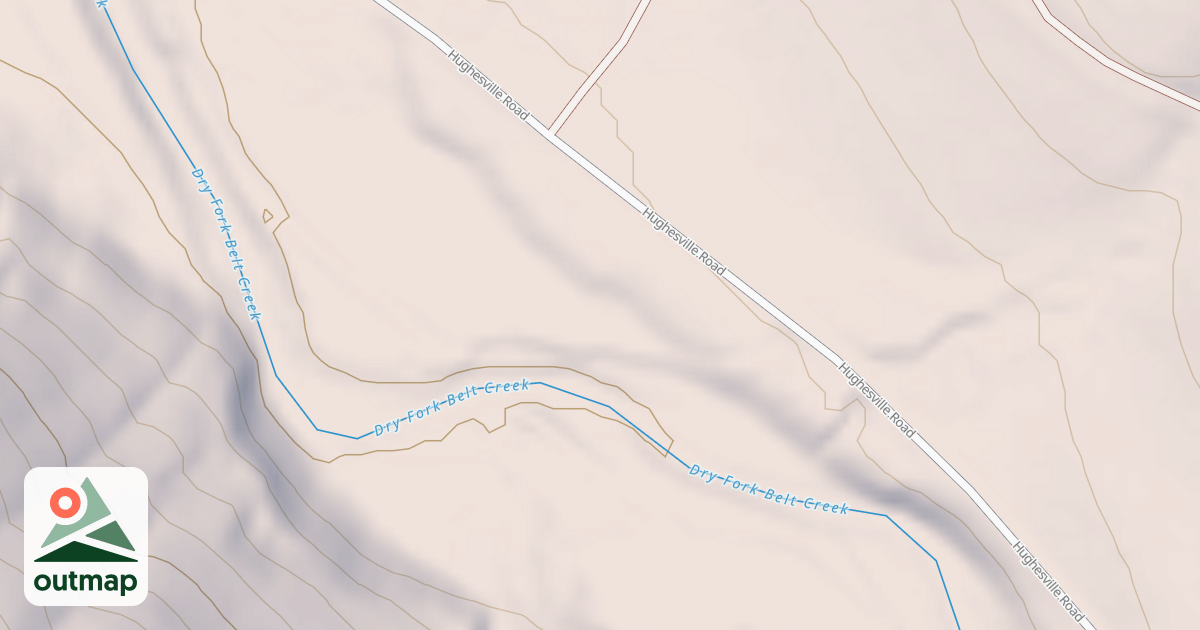 Map of DRY FORK DISPERSED N