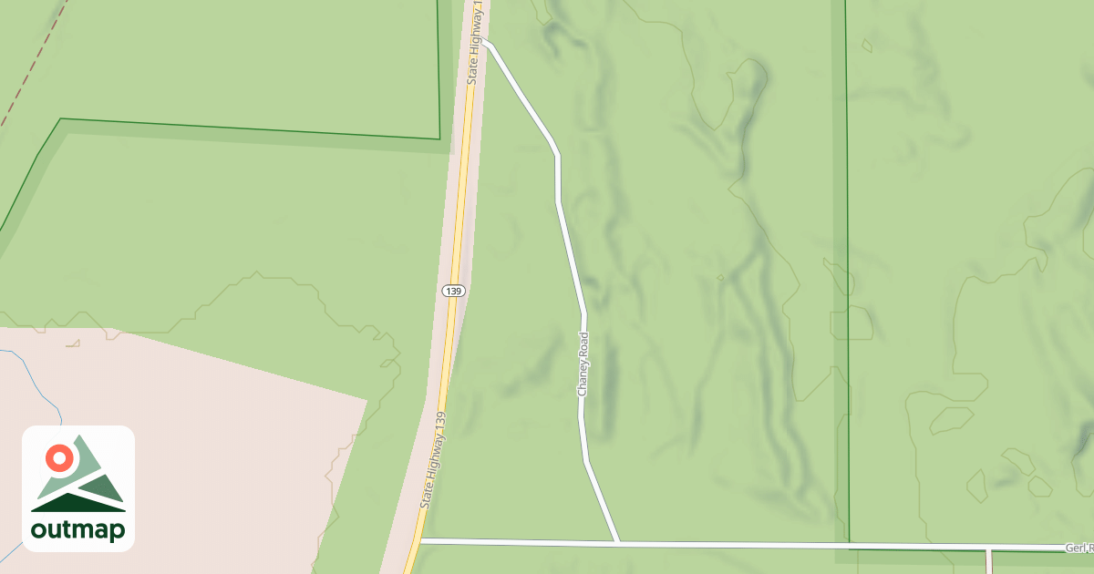 Map of CHANEY ROAD