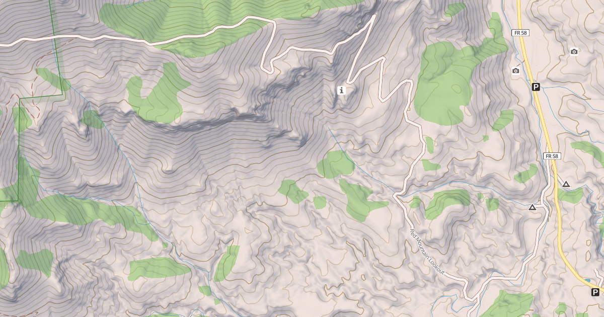 Map preview of RED MTN LOOKOUT