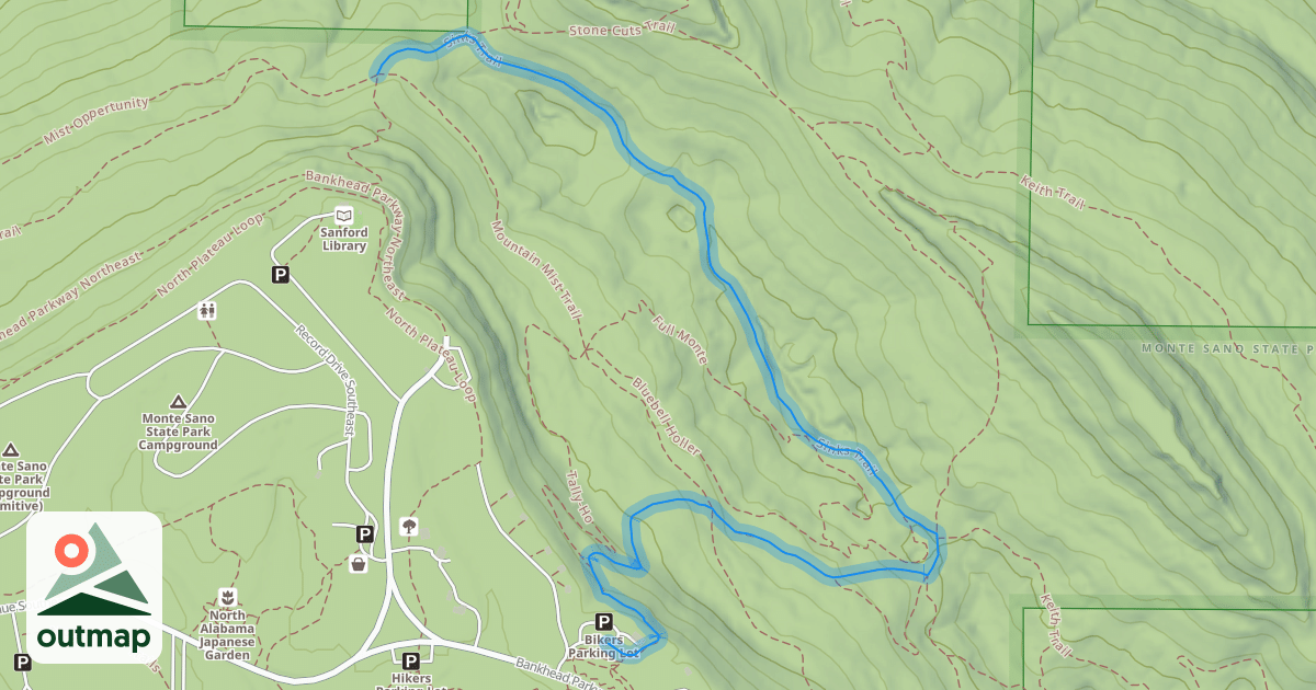 Map of Sinks Trail