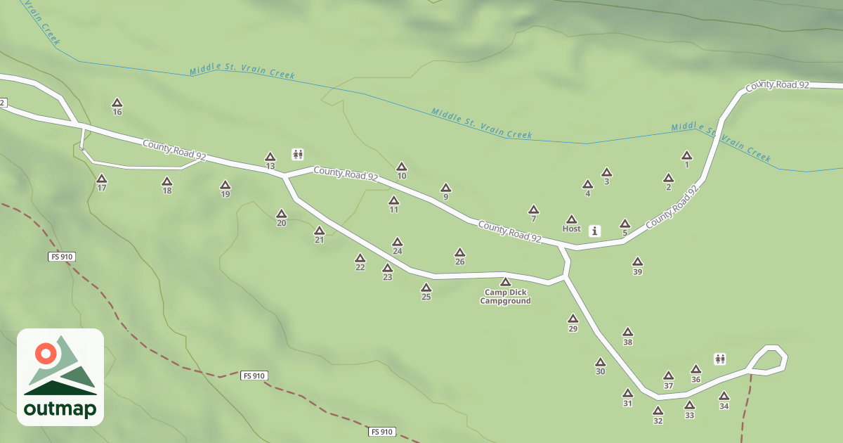 Map of CAMP DICK CG