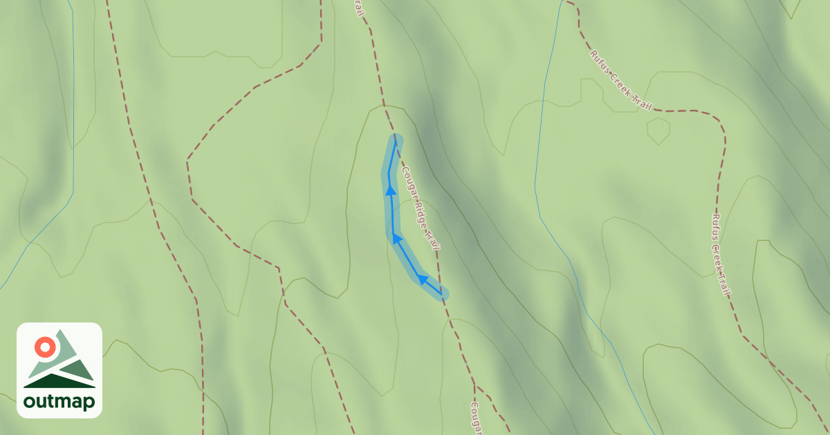 Map of Cougar Ridge Trail