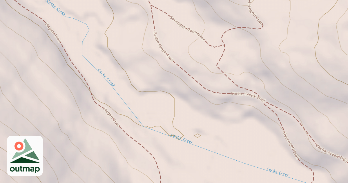 Map of Cache Creek Snow