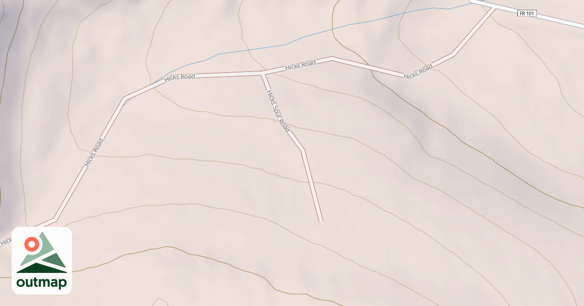 Map of HICKS SPUR