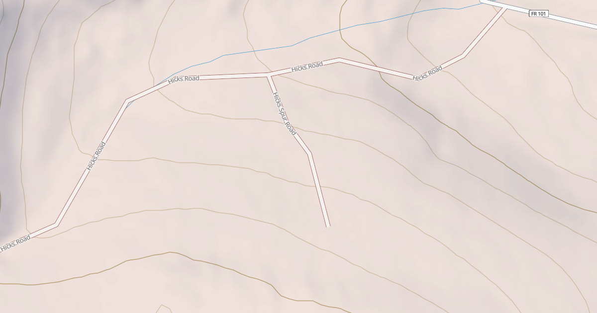 Map preview of HICKS SPUR