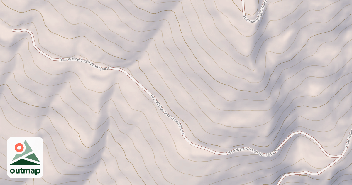 Map of BEAR WALLOW SOUTH SPUR A