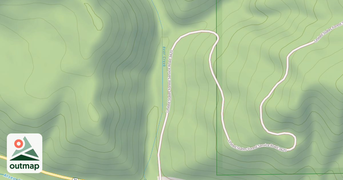 Map of TRENHOLM SADDLE
