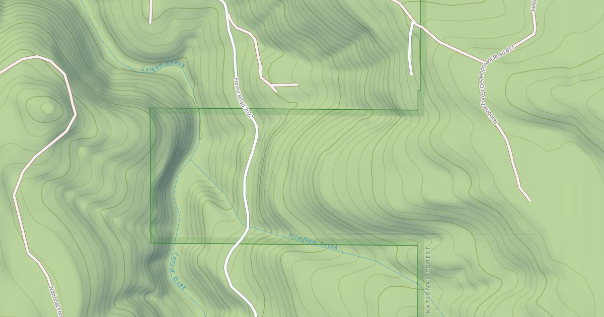 Map preview of FALLS CREEK RD
