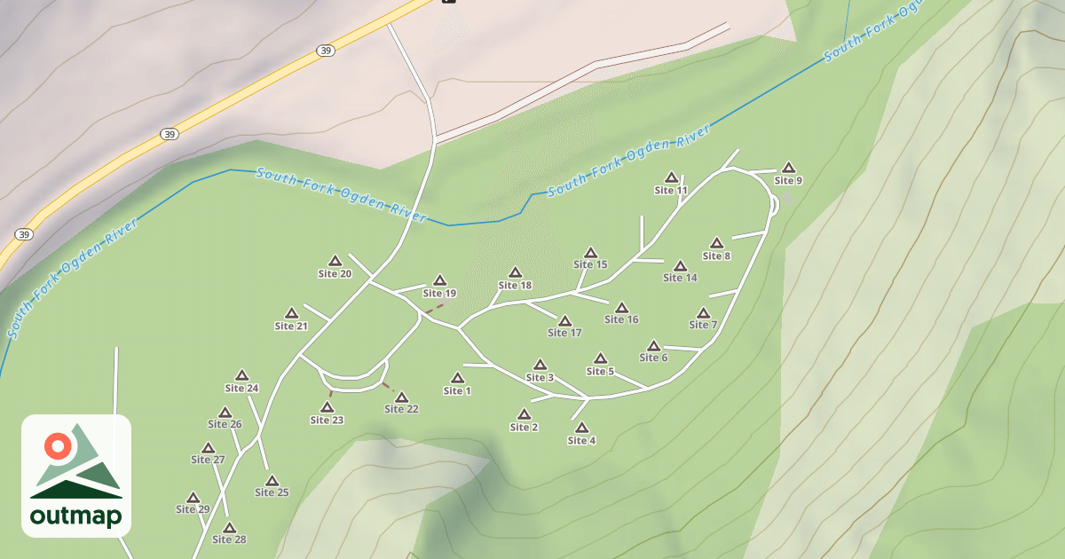 Map of SOUTH FORK CG-A