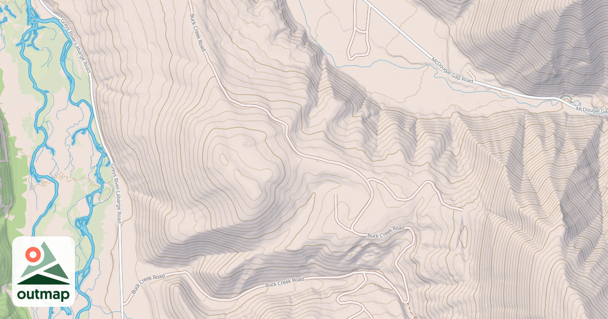 Map of BUCK CREEK