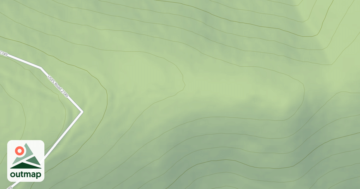 Map of Loveland Peak