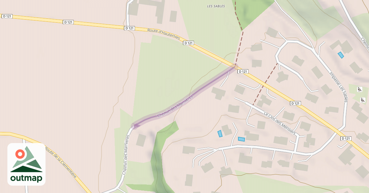 Map of Chemin des Marnières