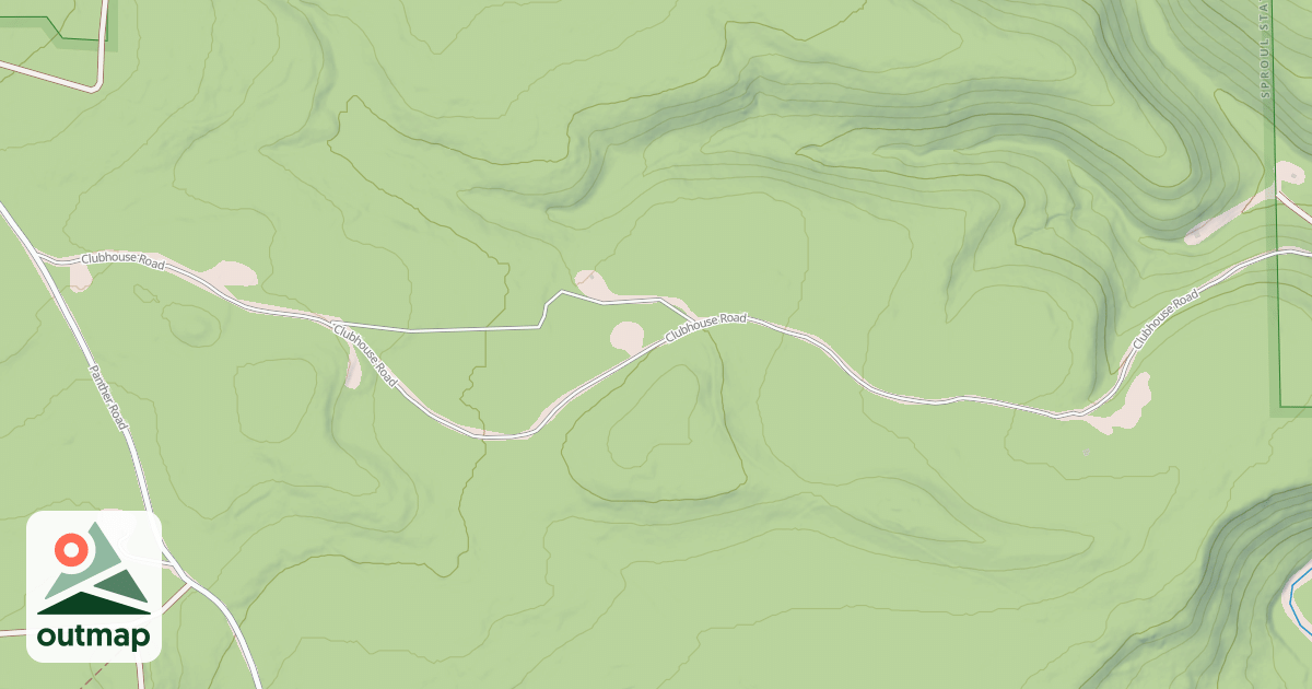 Map of Panther Snowmobile Trails