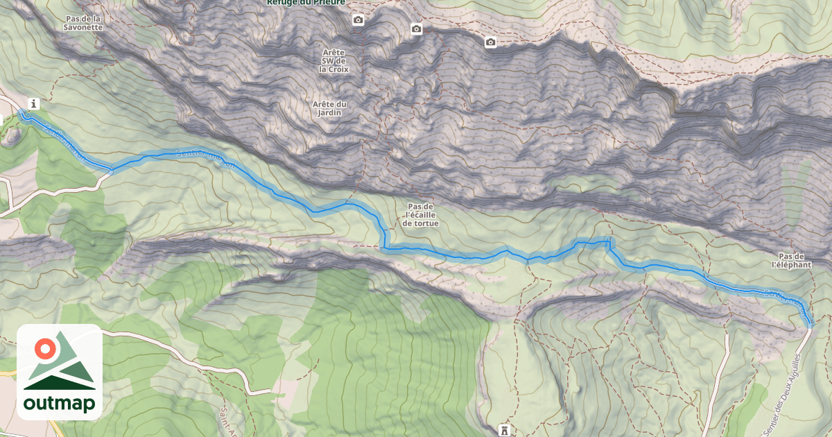 Map of Sentier marron