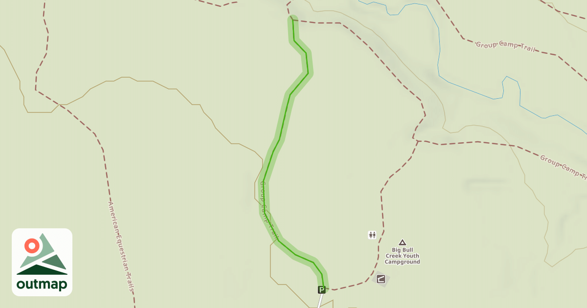 Map of Group Camp Trail