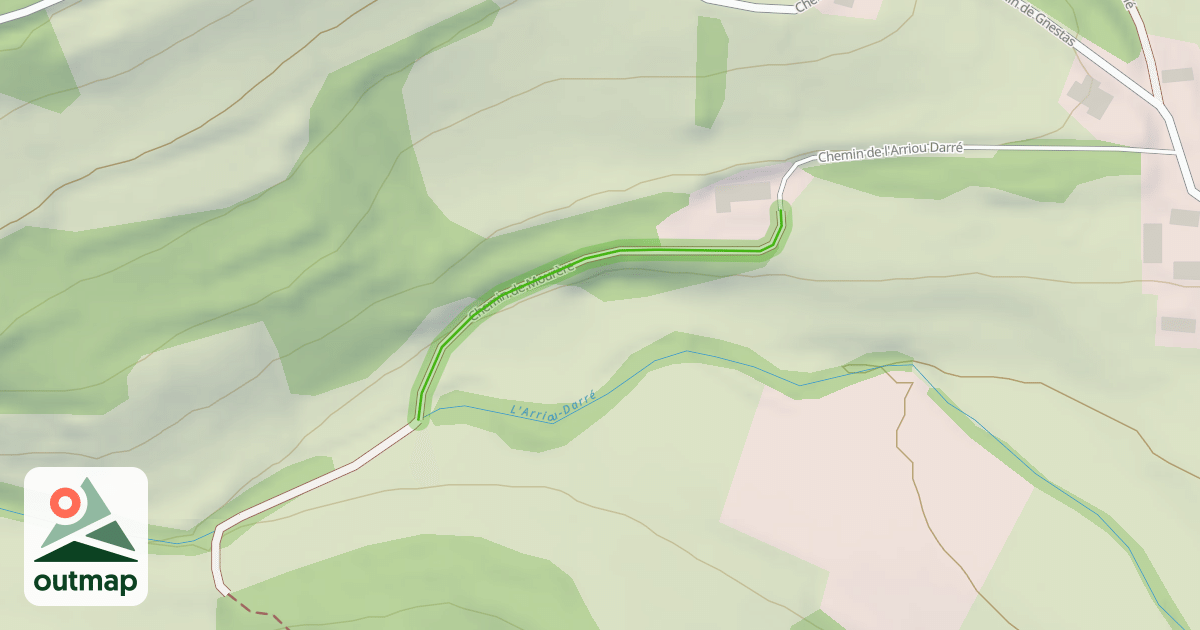 Map of Chemin de Mourère