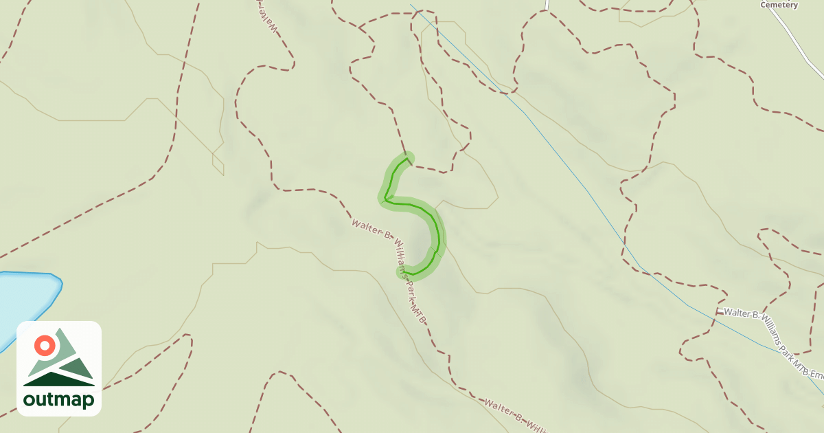 Map of Walter B MTB - Cut Through