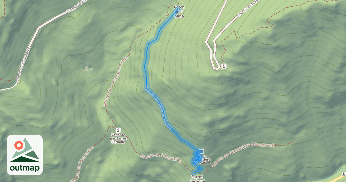 Map of Chemin du Sarrot Carboué
