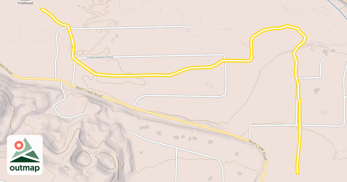 Map of Methow Community Trail- Powers Plunge to Wolf Ridge