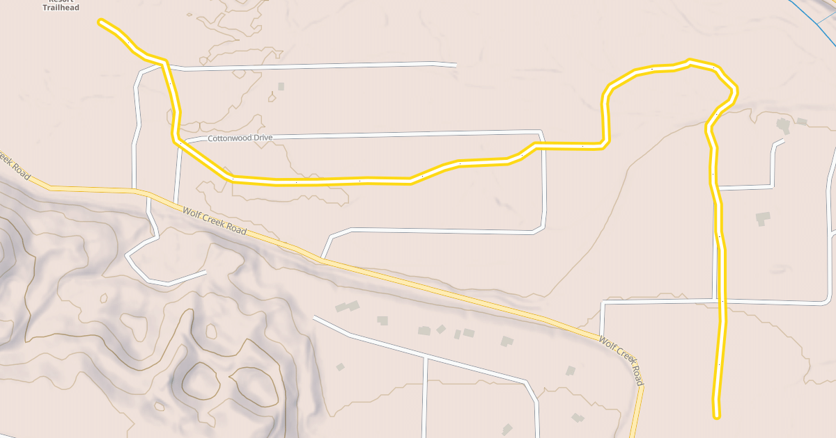 Map preview of Methow Community Trail- Powers Plunge to Wolf Ridge
