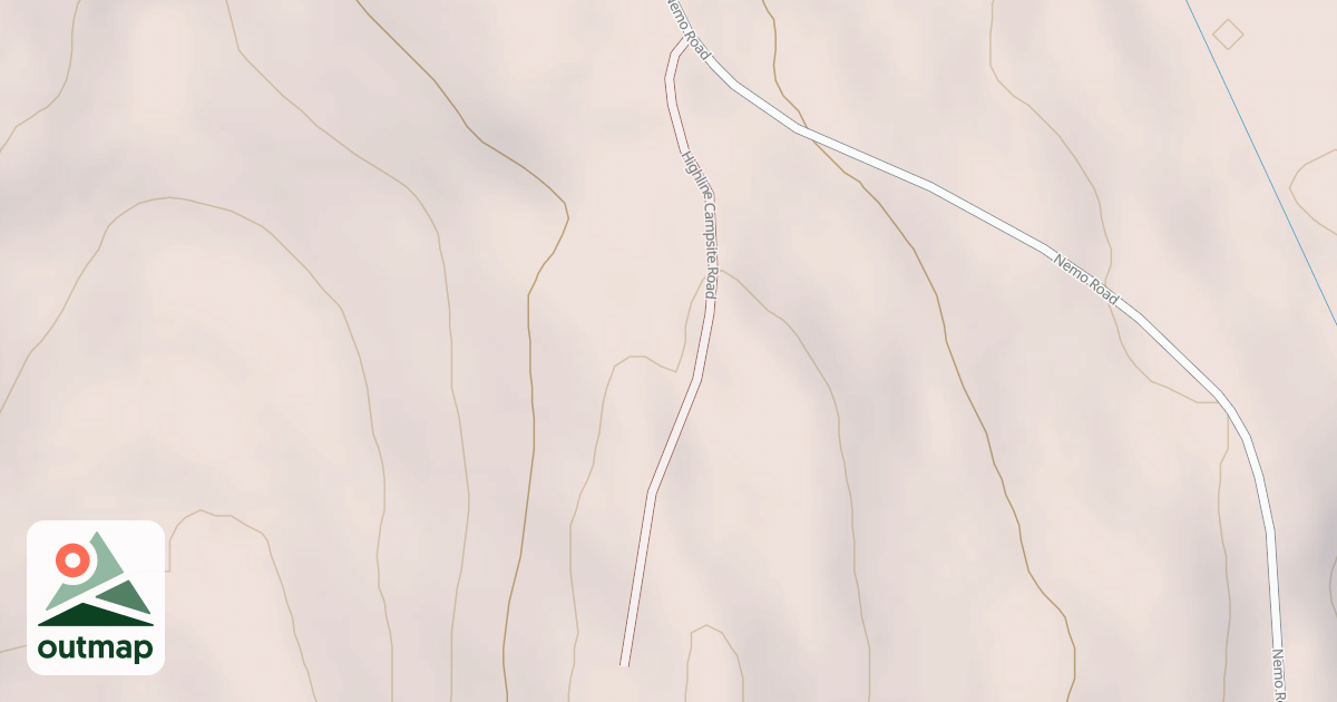 Map of HIGHLINE CAMPSITE