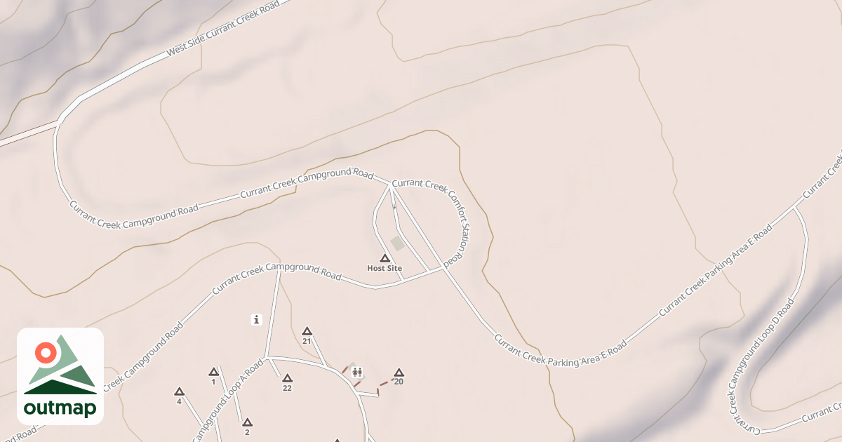 Map of CURRANT CRK COMFORT STATION
