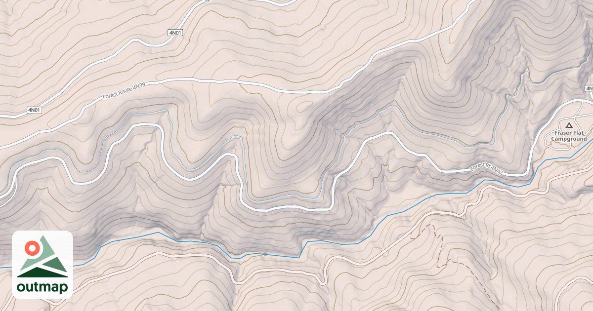 Map of FRASER FLAT