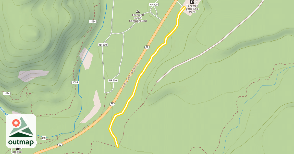 Map of Farewell Bend Connector Nordic