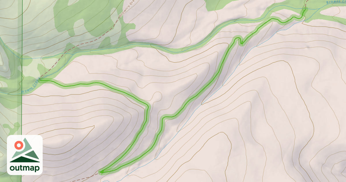 Map of Brown's Creek Trail