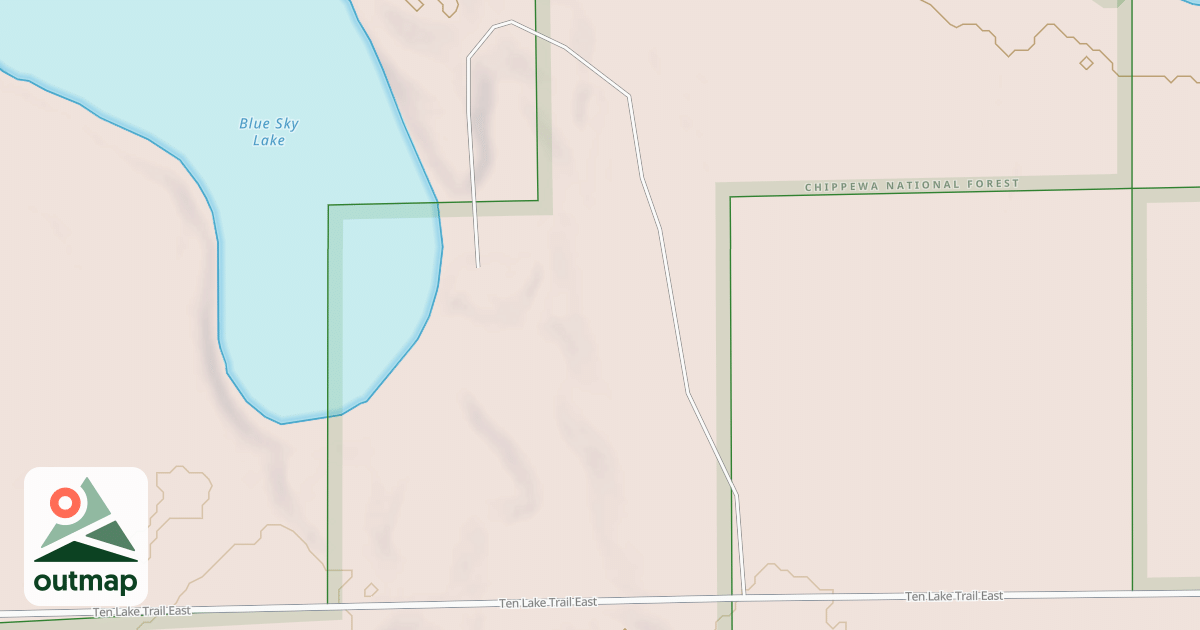 Map of BLUE SKY LAKE SPUR 3636
