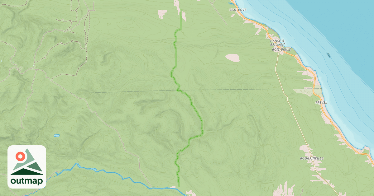 Map of Haldimand à Coin du Banc