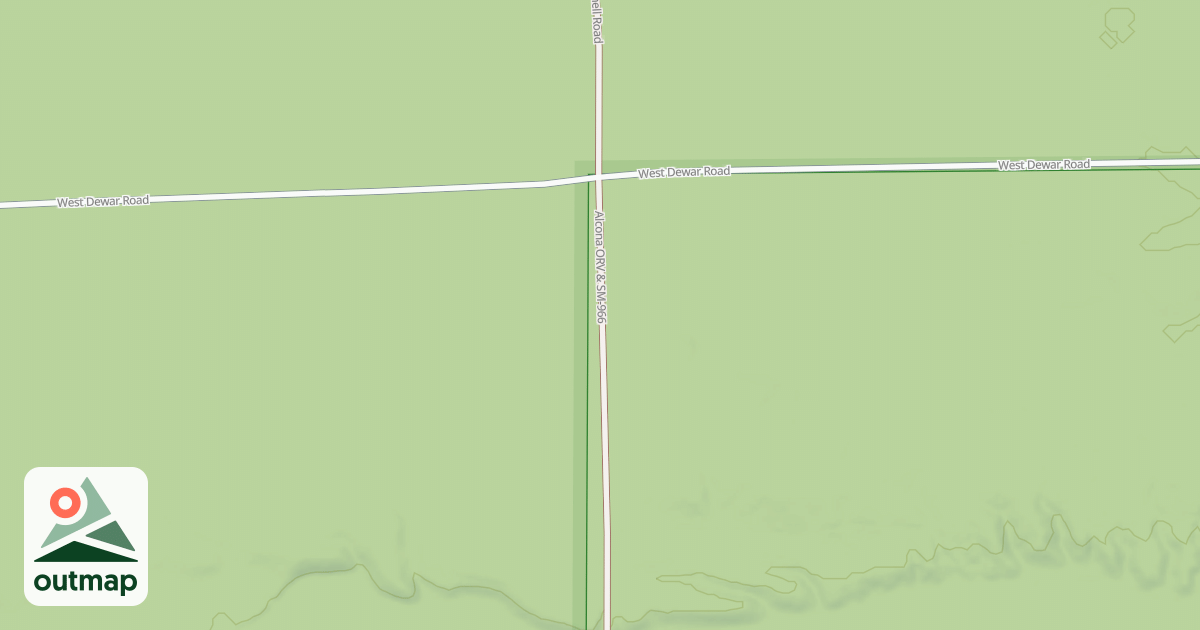 Map of ALCONA ATV TRAIL