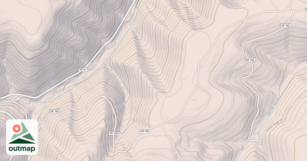 Map of PINKHAM BUTTE / CABIN RIDGE
