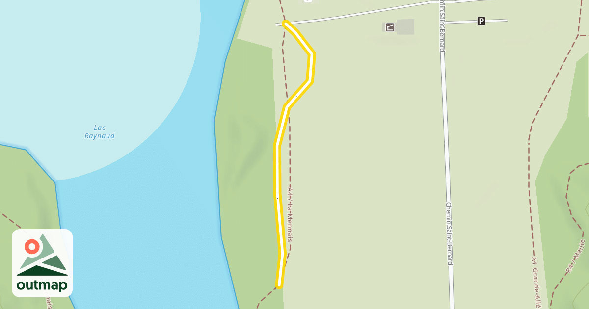 Map of A4 La Mennais