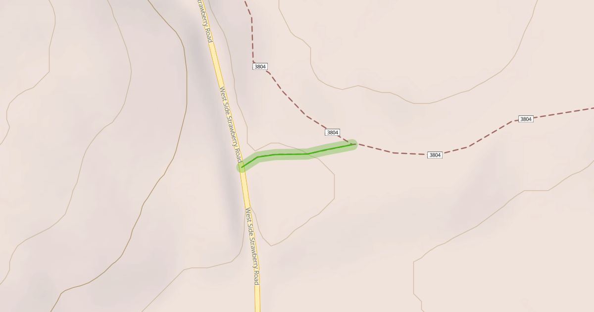 Map preview of Strawberry Narrows Trail