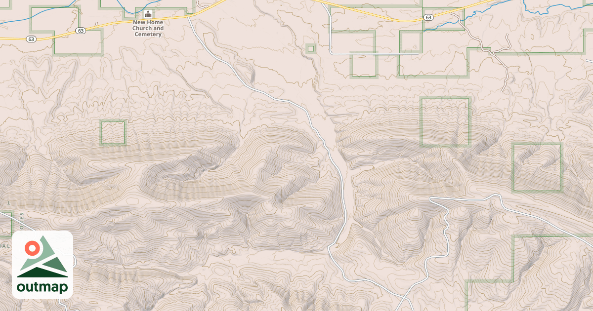 Map of PIGEON CREEK