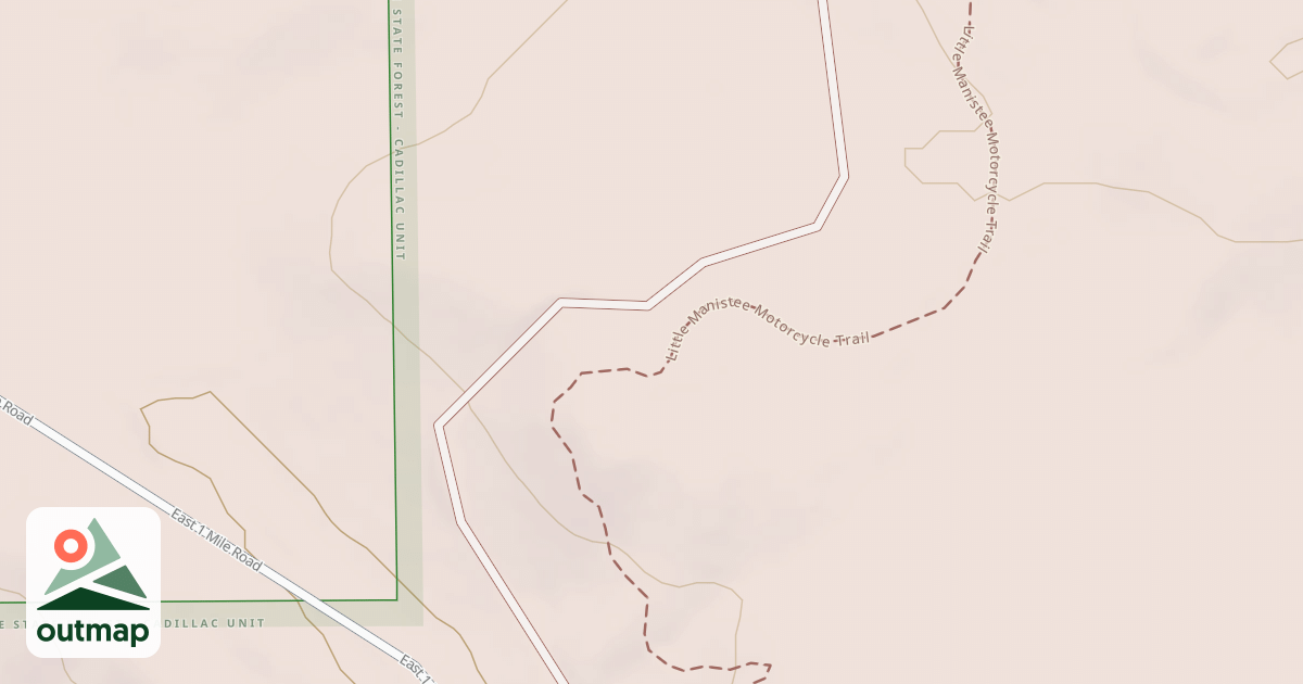 Map of Little Manistee Route