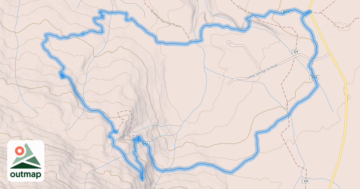 Map of Turkey Springs Trail
