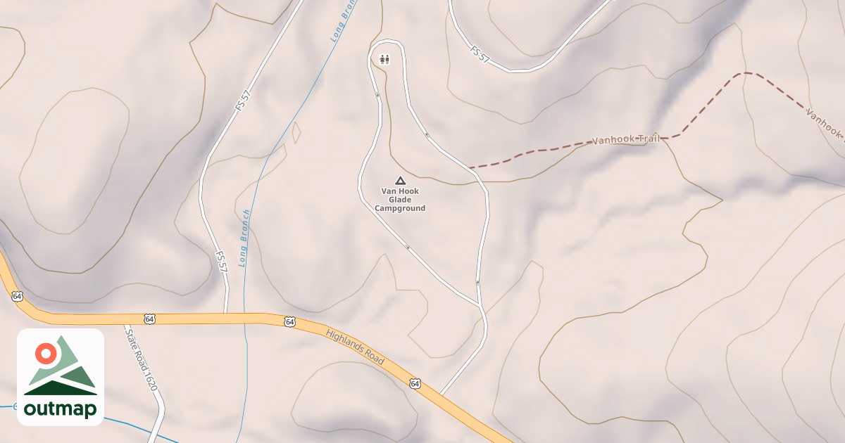 Map of VAN HOOK