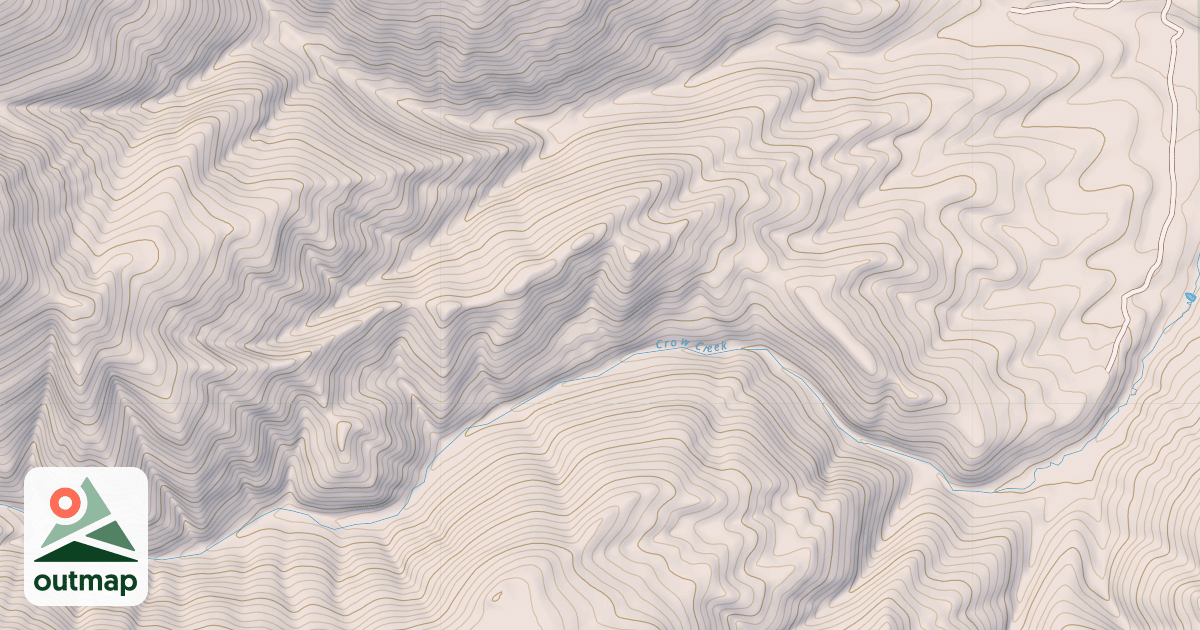 Map of Crow Creek