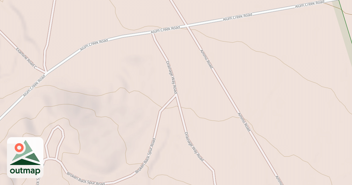 Map of DRAINAGE WAY ROAD
