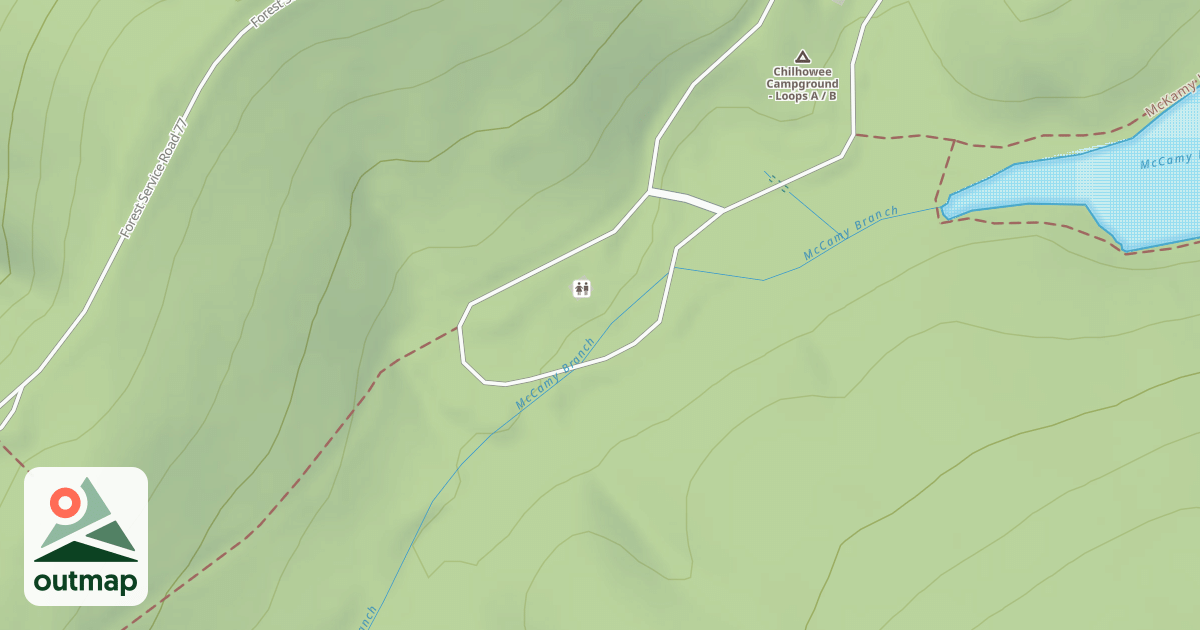 Map of CHILHOWEE LOOP B