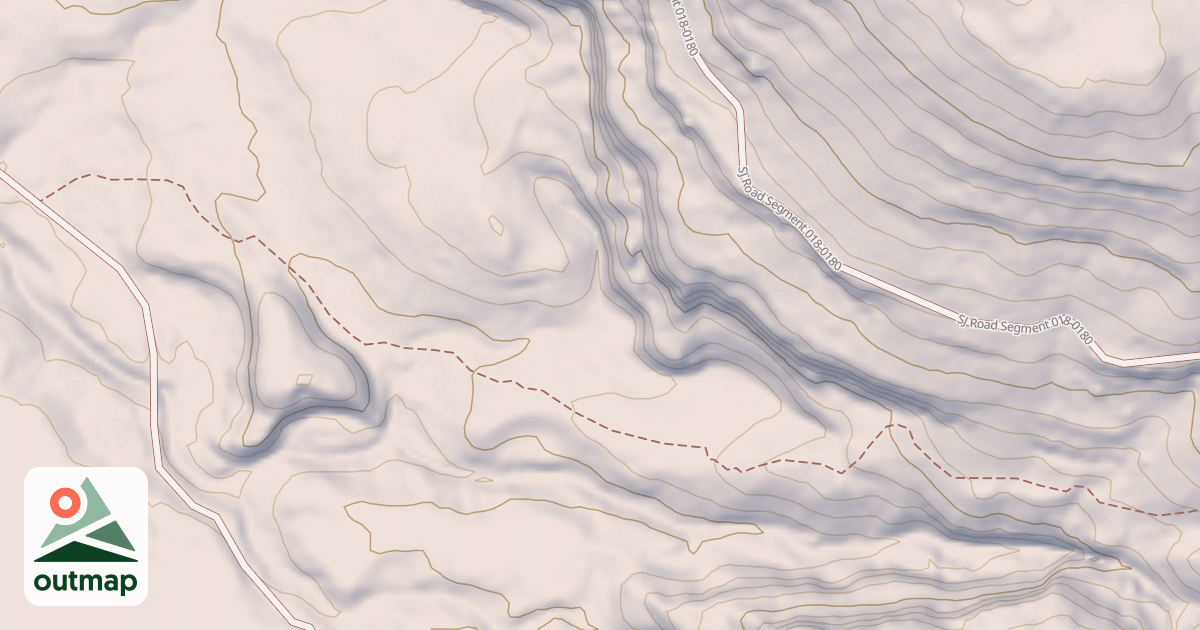 Map of Black Ridge To Kane Creek