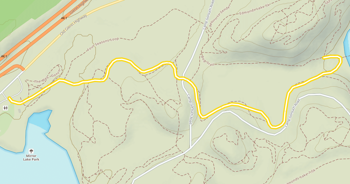 Map preview of Edmonds Lake 2.5k
