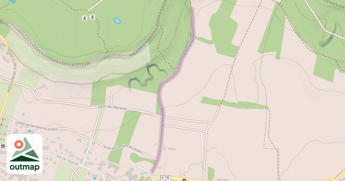 Map of Chemin de Montauban