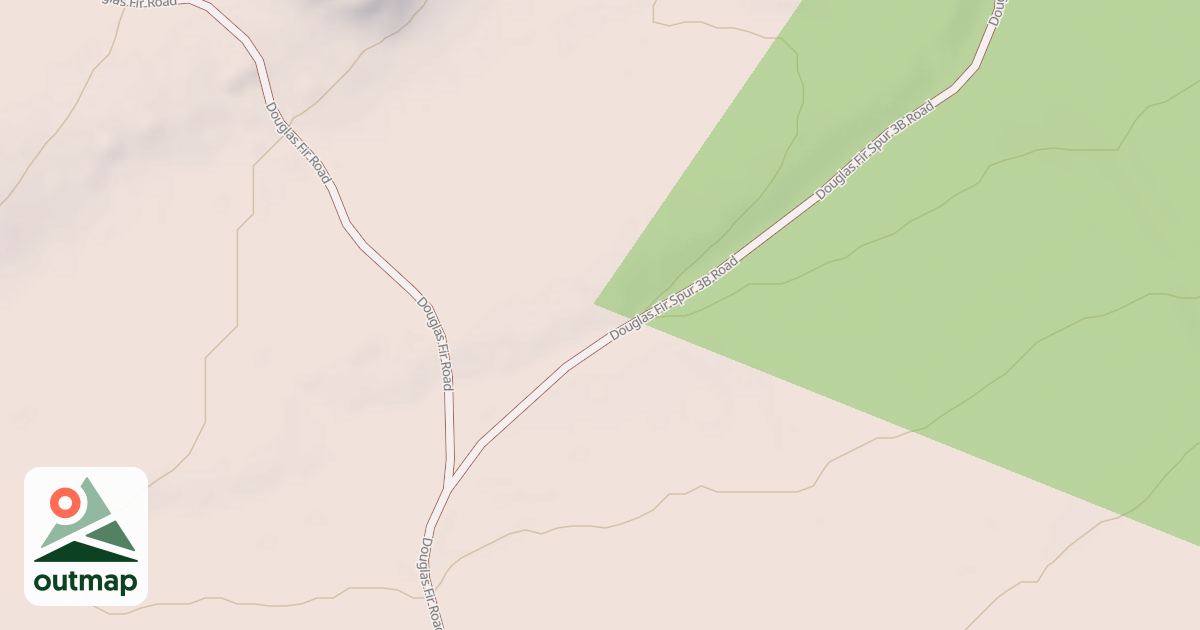 Map of DOUGLAS FIR SPUR 3B