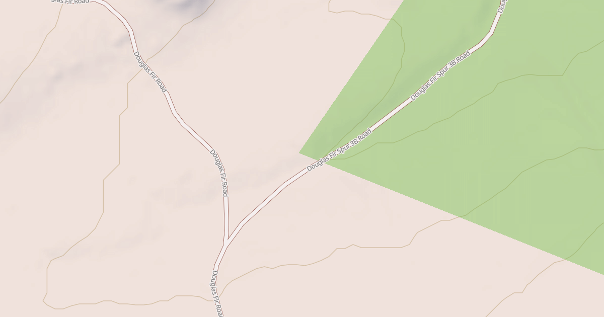 Map preview of DOUGLAS FIR SPUR 3B