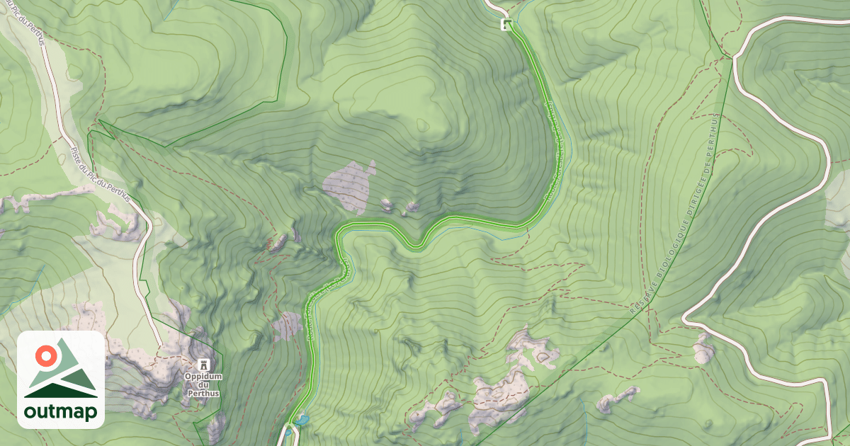 Map of Route Forestière (Le Perthus)