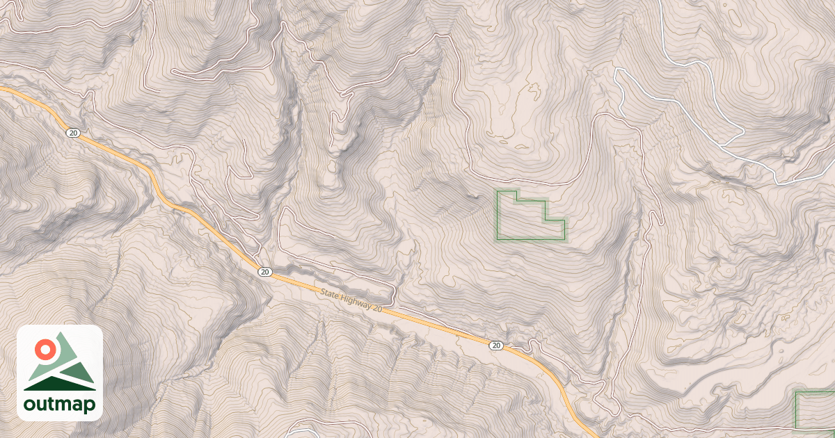 Map of LANE CREEK
